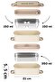 Stainless Steel 2-Tier 3-Compartment Food Thermos Lunch Box Portable Lunch Box Expedition Box - 5