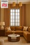 Natural Texture Linen Look Background Curtain – Extra-Firm Gathered, Rich Color Cartel Model, Simple and Stylish - 3