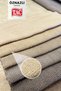 Light Beige Chenille Textured Background Curtain |   Extra-Elastic Gathered Model Without Pads – Arm Tie Included - Modern - 3