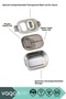 550 ml Single Layer Stainless Steel Bento Lunch Box New Generation Lunch Box with Sauce Bowl Model-7084 - 5