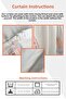 Black Patterned Kitchen, Living Room, Bed and Children's Room Single Wing Velvet Texture Background Curtain - 2
