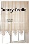 Buldan Handmade Lace Thick Linen Woven Curtain