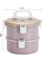 Portable Two-Layer 304 Stainless Steel Food Box Expedition Bowl 1600ml Vgn008 - 3