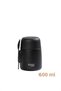 Stainless Steel Vacuum Food Thermos Lunch Box Portable Lunch Box Black 600ml - 3