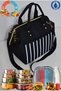 Hot and Cold Insulated Thermal Thermos Food Carrier Bag with Strap for Meals, Food, Nutrition, and Food Delivery - 4