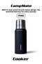 Campmate 750 ml Stainless Steel Thermos Black Ckr2106