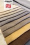Smoked - Gray Chenille Textured Background Curtain |   Extra-Elastic Gathered Model Without Pads – Arm Tie Included - Modern - 5