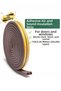 Self Adhesive 10X2=20 Meters (Brown) Door Window Tape Sealant Cold Rubber Tapes. - 3