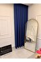 Roma 18542-D K.İndi̇go Linen Single Wing (Unpleated) Fon Curtain - 2