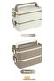 Bento 2000ml Lunchbox New Collection 2 Layers 3 Compartments Steel Lunch Box with Mini Bowl - 7