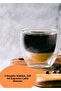 2Pcs Hope Xing Double-Walled Glass Coffee Mug Bpa Free Glass Oval-Shaped for Latte, Tea, Espresso 220ml - 2