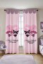 Pink Polka Dot My Melody and Kuromi Patterned Children's Baby Room Background Curtain (Single Wing Pricing) - 2