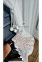 Topçuklu Double-Breasted Fashion Embroidered Iron-Free Wrinkle-Free 3-Layer Pleated Tulle - 4