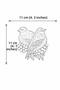 Curtain Accessory Polyester Sleeve Curtain Holder Bird Model Premium Curtain Iron 1 Piece - 6
