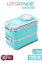 1200 ml Two Layers Four Compartments Stainless Steel Lunch Box New Generation Lunch Box - with Sauce Bowl Model -