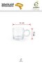 Transparent Glass Mug with Bead Handle – 350 ml Aesthetic Hot and Cold Drink Cup Coffee Tea Cup - 3