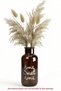 Amber Glass Decorative Vase – “Home Sweet Home” Written, 20 cm Ornamental Plant Vase - 5