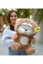 "70 cm Hooded Sleepy Plush Teddy Bear - Your Soft and Cute Companion"