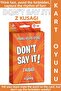 Educational Attention Intelligence Development Fun Time-Pass Young Generation Card Game Don'T Say It-Z Generation