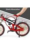 1:10 Scale Metal Mountain Bike Model - Collectible Toy Bicycle with Movable Suspension - 7