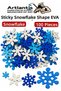 Shaped Eva Adhesive Snowflake 1 Pack of 100 Self-Adhesive Eva Sticker Preschool Nursery a