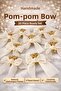 Linen Ribbon 20 Pcs Pearled Chipboard Wedding Candy, Gift Ornament, Balloon Ornament, Ready-Made Bow 25mm