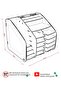 منظم سطح المكتب Fx-xl Modest - 6 ألوان - A4 - 4