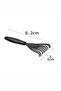 Black Color 2 Pieces Practical Hair Brush and Comb Cleaning Apparatus Comb Cleaner Mini Rake 8.5C - 4