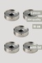 Set of 5 Stainless Steel Ashtray with Lid |   10 cm 304 Quality Panties |   Restaurant, Cafe and Hotel - 4