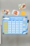 Monthly Toothbrushing Planner for Kids Daily Habit Building Magnetic Fridge Board