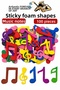 Shaped Eva Adhesive Music 100 Pieces 1 Pack Self-Adhesive Eva Sticker Preschool Nursery Kindergarten
