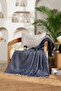Scala Indigo Furry Throw Tv Blanket 130X170 5070A