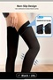 Qiongha 1 Pair 25-30Mmhg Compression Stockings-Thigh Stabilizer,For Muscles,Improve Circulation,Anti-Slip(XXL)
