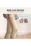 Walt 15-20Mmhg Unisex Compression Support Socks for Active Lifestyle |   Thigh Length Open Crotch(XL)