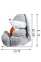 Cute Rabbit Plush 80 cm Holding Carrot in Hand, Soft Toy - 5