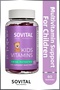 60 Chewable, Vegan, Sugar-Free Gummies for Kids Containing A, C, D3, B6, B12, Zinc, and Calcium