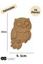 10-Piece Owl Painting Set 10 Paints 10 Brushes - 2