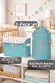 Set of 2 Baby & Kids Room Organizing Boxes Baby Bagged Item Collection Basket