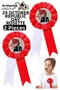 29 October Atatürk Ribbon Badge 2 Pieces Red and White Lapel Badge Children's Day Event 15 cm Kokart