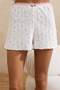 Ecru 100% Cotton Floral Lace Detailed Pointel Knitted Pajama Set Thmss26Pt00039 - 6