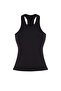 Siyah Fırçalı Soft Kumaş Halter Yaka 2 Katlı İçi Pedli Örme Spor Üst/Bluz THMSS26BZ00004 - 7