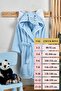 Hooded Children's Bathrobe Cotton Men's Bathrobe Elephant Animal Blue - 5