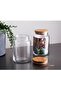 12 Pieces Labeled Glass Storage Jar Set with Bamboo Lid + Label - 4