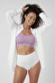 Mabet Waist Area Effective Lightly Firming Seamless Seamless Slip Panties White Color - 3