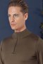Slim Fit Ribbed Zippered Half Fisherman Wool Tobacco Knitwear Sweater Tr 861 - 7