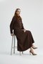Women's Collar Fur Detailed Skuba Skirt Suit - 6