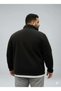 Men's Plus Size Black Anti-Pilling Fleece Coat Stylish Design Non-Pilling Fleece - 4