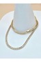 Gold Color Zircon Waterway Necklace - 2