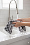 Oven Tray Cover Black Gingham 2 Pieces 40*50 cm Kitchen Tray Cover - 4