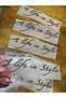 6 Pieces Iron-On Design Written Transfer Printing Arma 20X05 cm